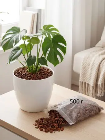 Мульча для комнатных растений из шишек резаных 500 гр
