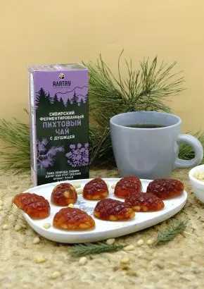 Мармелад сосновый с кедровыми орешками, 110 г