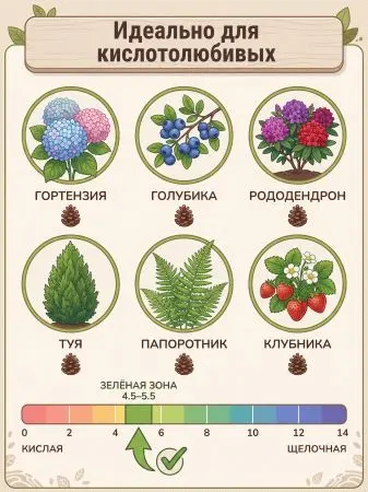 Мульча для комнатных растений из шишек резаных 6 кг
